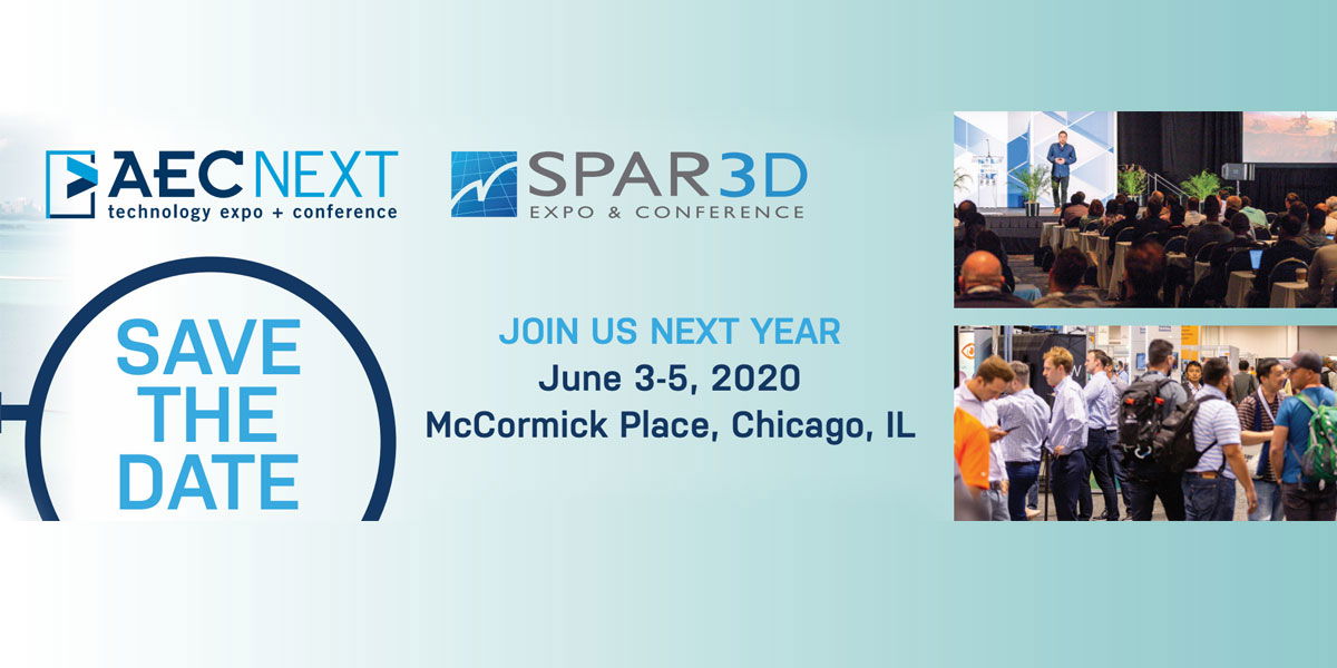 AEC Next & SPAR 3D Expo & Conference Draws Nearly 1,900 Professionals for Education, Networking, and Newest AEC and 3D Technology