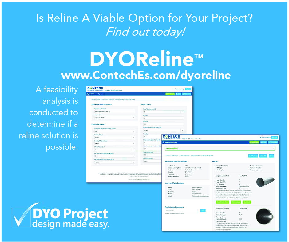 Contech® Engineered Solutions Releases a New Reline Design Tool