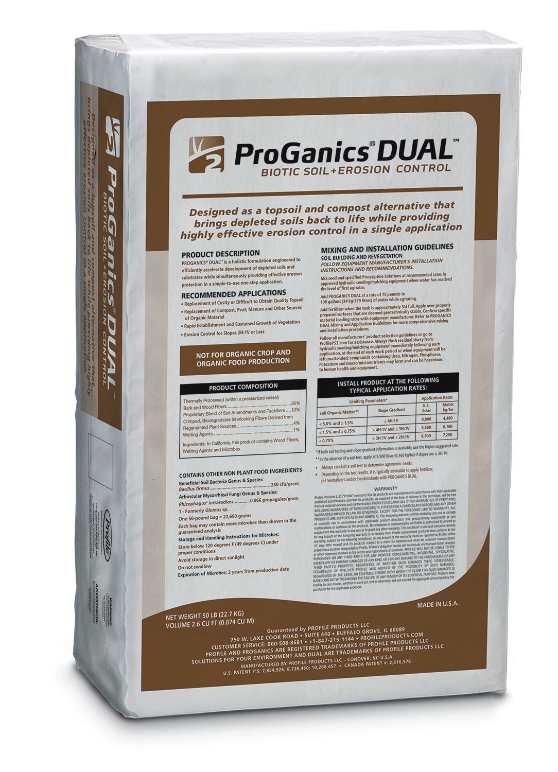 Profile Products Introduces ProGanics DUAL Biotic Soil + Erosion Control