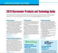 Specification Section: 2019 Stormwater Products and Technology Guide