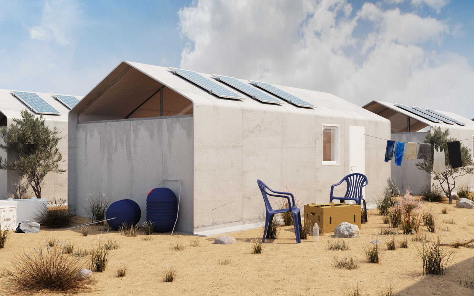 Cutwork Designs Pioneering ‘Just-Add-Water’ Refugee Shelter