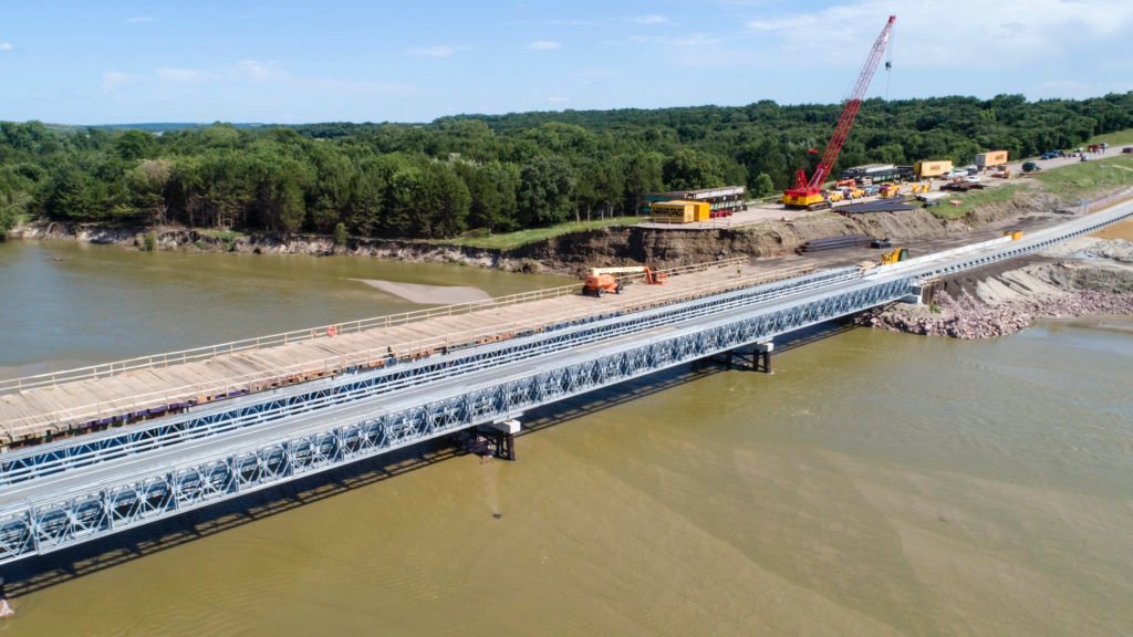 Acrow Provides Safe and Reliable Detours for Structures Damaged in Midwest Flooding