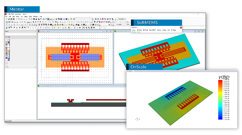 OnScale and SoftMEMS Collaborate with Mentor to Announce a New Integrated Workflow for MEMS Digital Prototyping