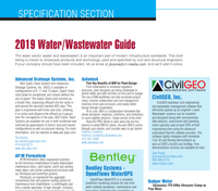 Specification Section: Water/Wastewater Guide 2019