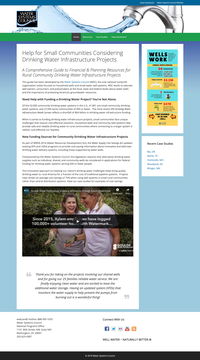 Water Systems Council Introduces Infrastructure Planning Resource for Rural Communities