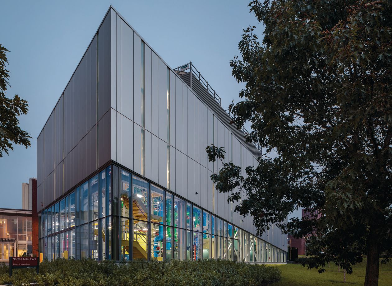 A Cool-Looking Chiller: New Core Infrastructure at UMass Amherst Is Sustainable, Educational and Beautiful