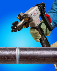 Pipe Beveling Machine Creates Perfectly Square Beveled Ends