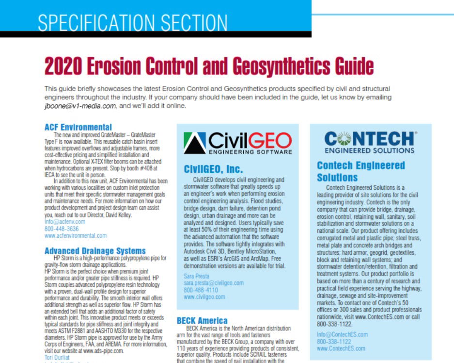 2020 Erosion Control and Geosynthetics Guide