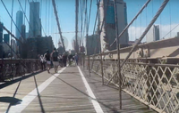 Traffic Jam: Hair-Raising Bike Ride Over The Brooklyn Bridge