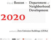 City of Boston Finalizing Zero Emissions Buildings Guide