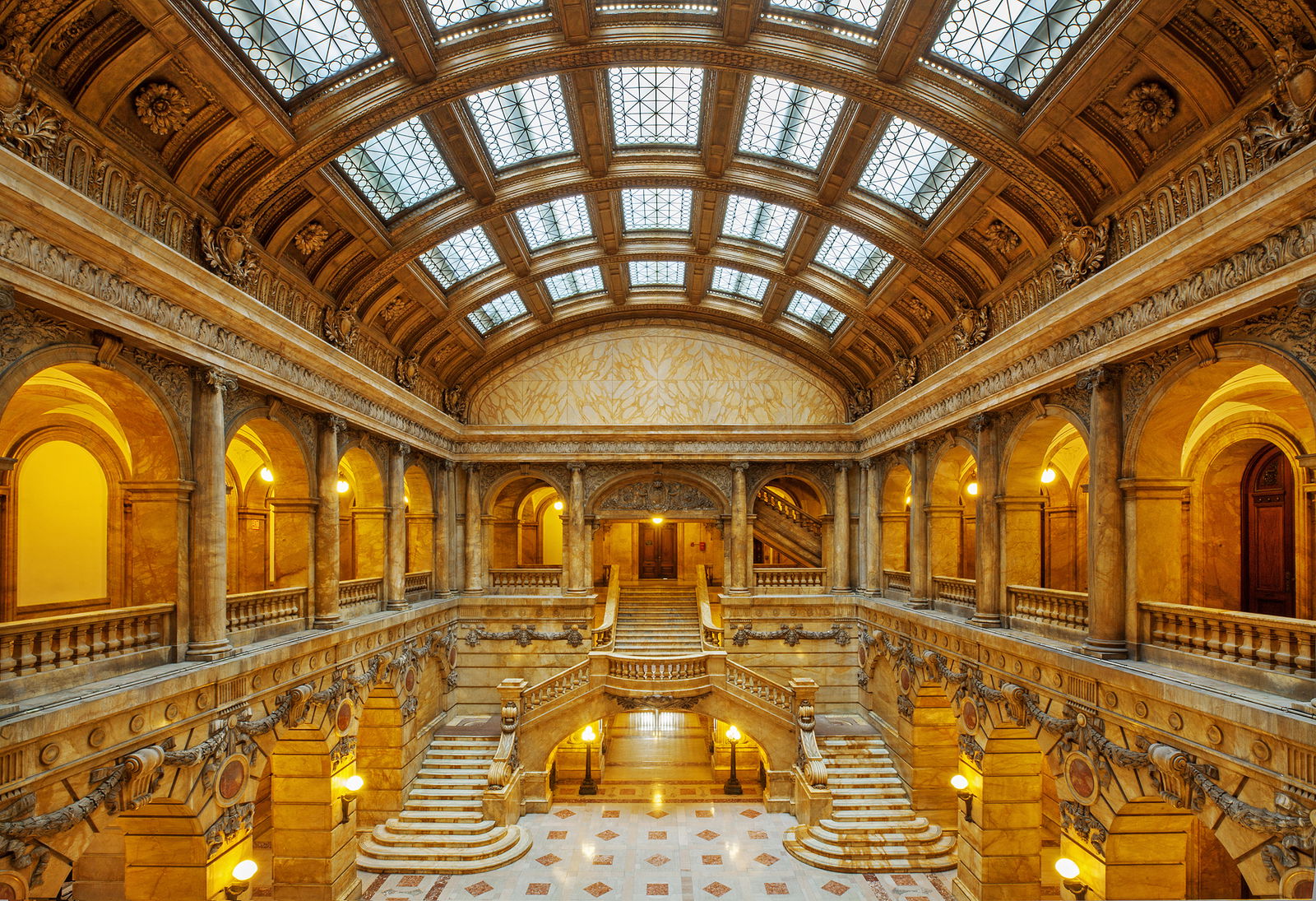 Replacement of the Beaux-Arts Skylight at Historic Manhattan Surrogate’s Courthouse  by Urbahn Architects, NYC Department of Design and Construction, and Jablonski Building Conservation Receives Lucy G. Moses Preservation Award from the New York Landmarks Conservancy