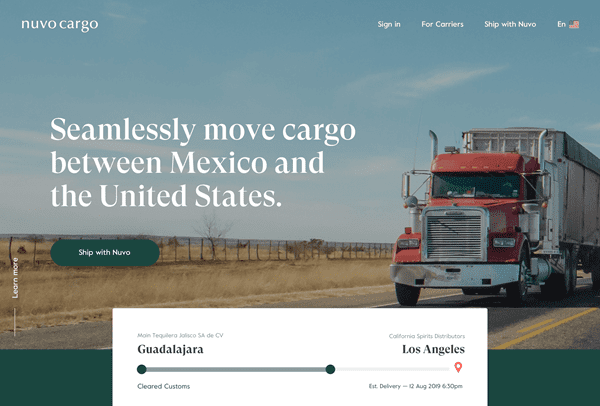 Nuvocargo Raises $5.3M Seed Round To Modernize Door-to-Door Freight Transportation Between U.S./Mexico