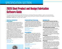 Specification Section: 2020 Steel Product and Design/Fabrication Software Guide