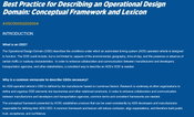 Automated Vehicle Safety Consortium Publishes Best Practice for Defining Operational Design Domains