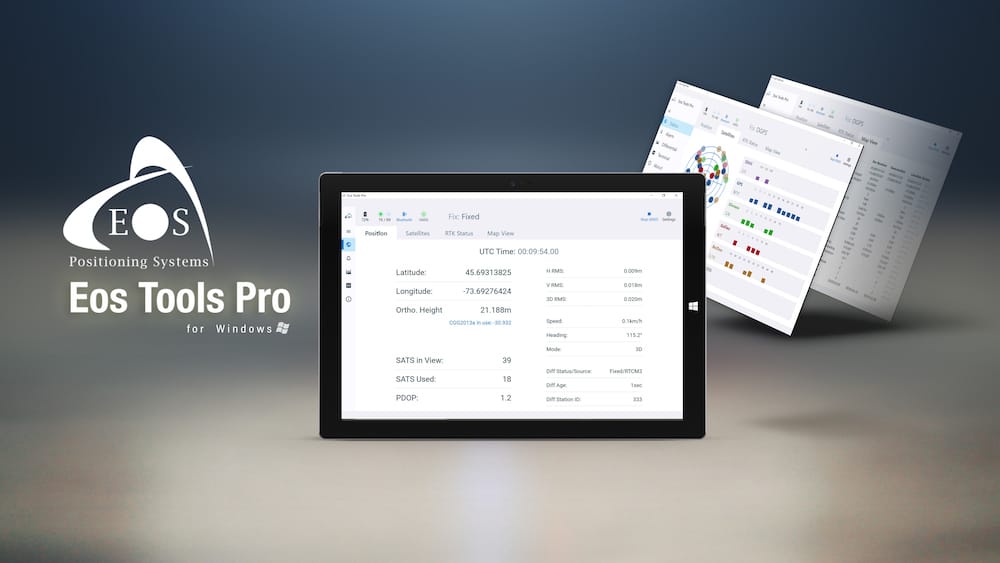Eos Positioning Systems Releases Eos Tools Pro for Windows