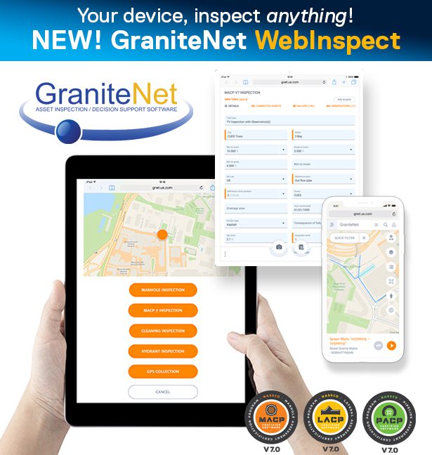 CUES New Product – GraniteNet WebInspect Browser-Based App