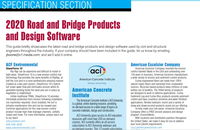 Specification Section: 2020 Road and Bridge Products and Design Software