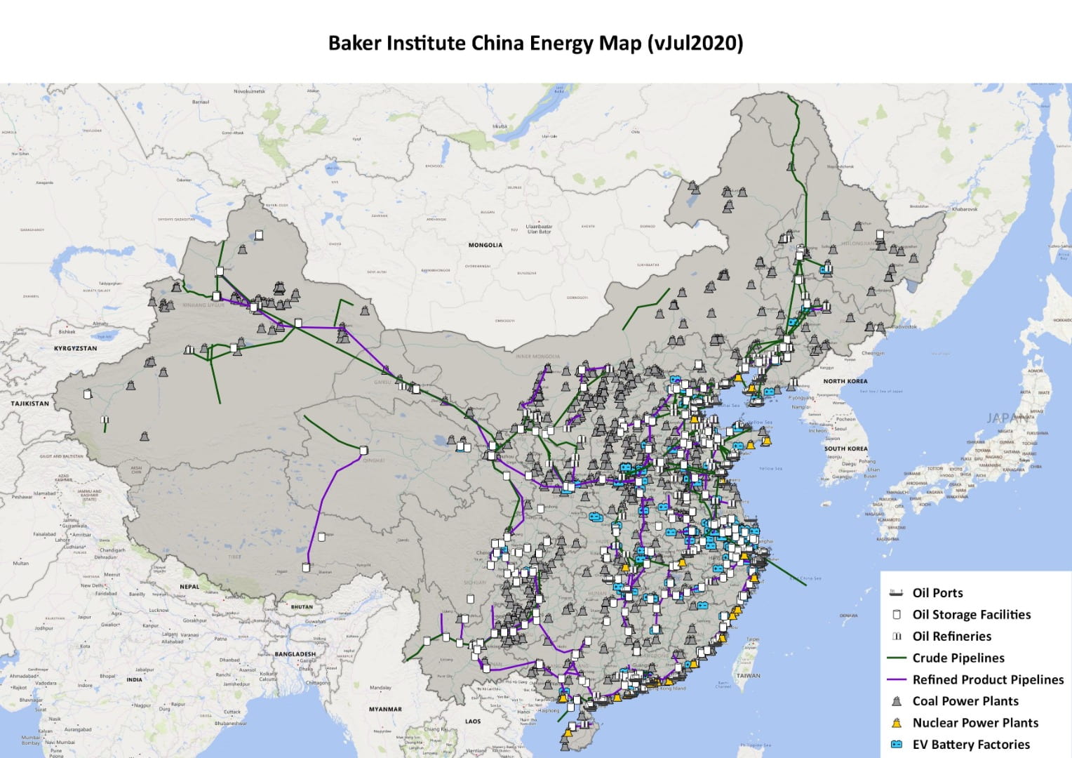 China’s energy infrastructure mapped by Baker Institute