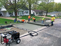 Curb Roller Manufacturing Makes Concrete Work Easy with the Hydra-Screed HS3000
