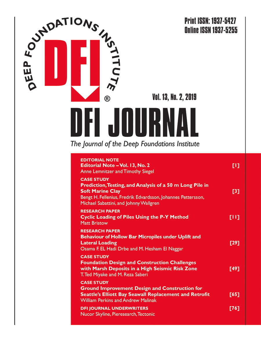 Most Recent DFI Journal Available
