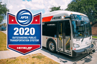 METRO Named Outstanding Public Transportation System of the Year