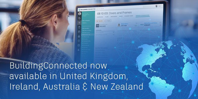 Autodesk Expands BuildingConnected into EMEA and APAC to Give Global Construction Teams Access to Best-in-Class Bid Management Solution