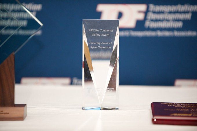 Contractors From Ohio, Texas and Utah Receive 2020 ARTBA National Contractor Safety Awards