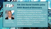 Telecommunications Industry Association CEO David Stehlin Joins ANSI Board of Directors
