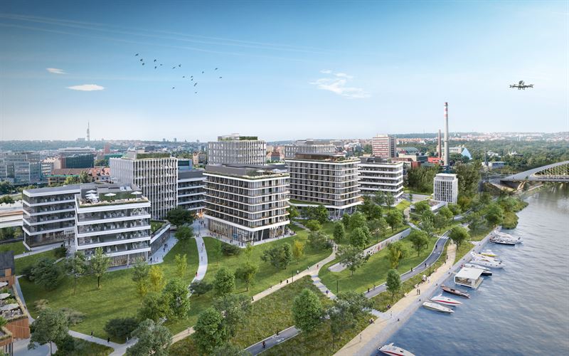Skanska invests EUR 76M, about SEK 770M, in a new office building in Prague, Czech Republic