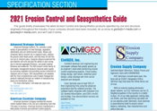 Specification Section: 2021 Erosion Control and Geosynthetics Guide