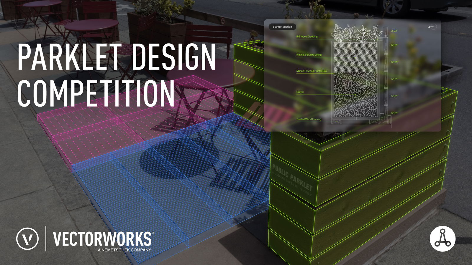 Vectorworks, Inc. and AIAS Announce Winners of Parklet Design Competition