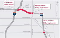 NDOT Awards $39 Million I-515 Viaduct Rehab Project in Downtown Las Vegas