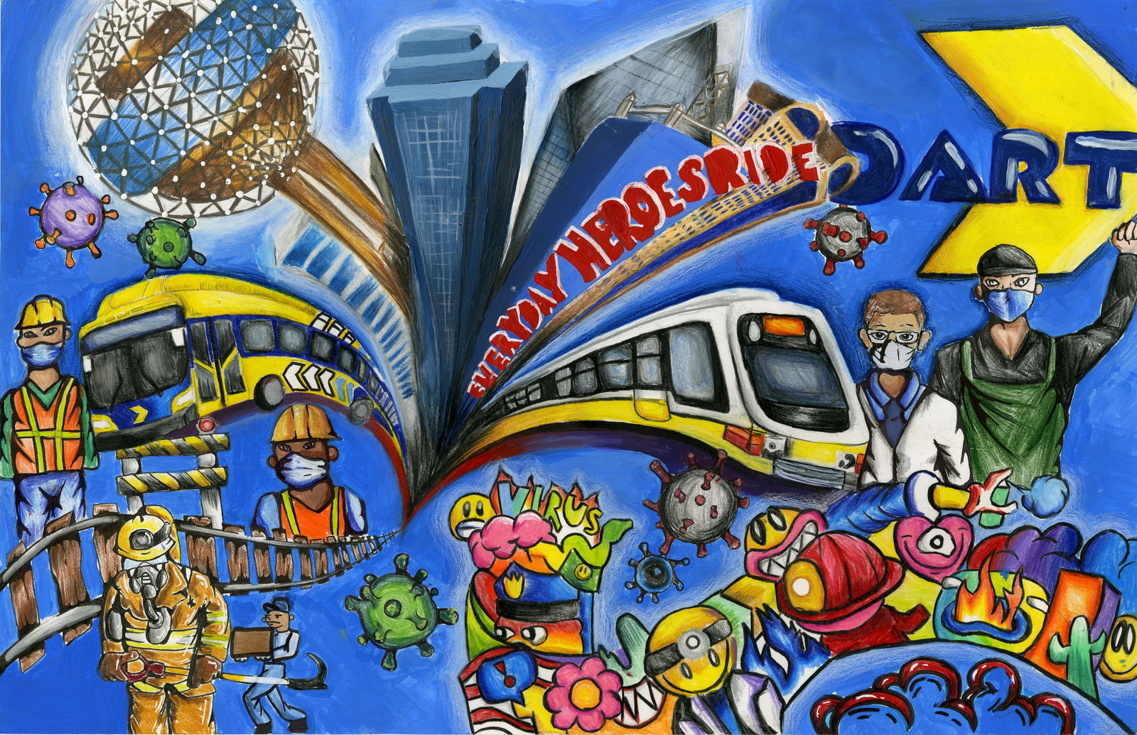 Collin Chon Wins “Best of Show” at 2021 DART Student Art Contest