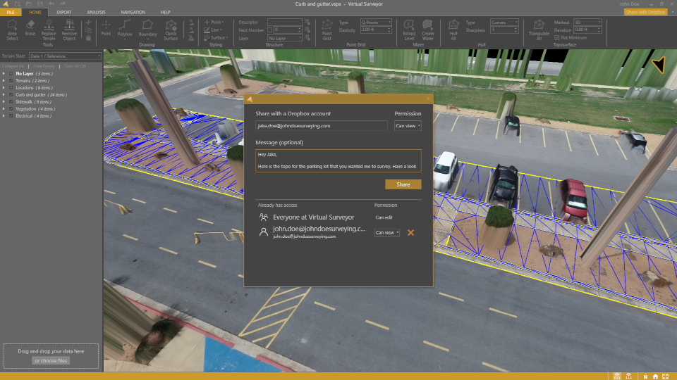 Virtual Surveyor Introduces Dropbox Integration for Easy Collaboration and File Access from Anywhere