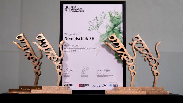 Nemetschek Group receives AxiaBest Managed Company Award for Outstandingly Managed Companies