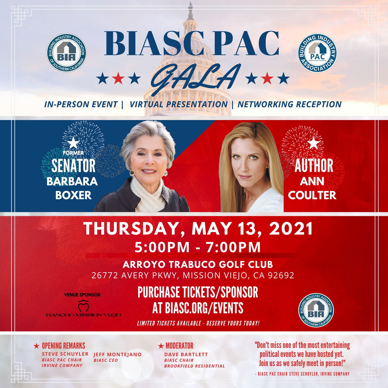 Building Industry Association of Southern California Announces In-Person PAC Gala