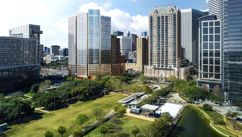 Skanska invests USD 225M, about SEK 1.9 billion, in the office development project 1550 on the Green in Houston, Texas, USA