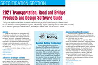 Specification Section: 2021 Transportation, Road and Bridge Products and Design Software Guide