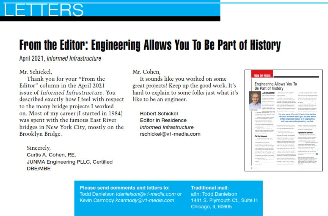 Letters from June 2021 Issue