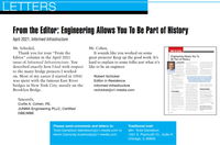 Letters from June 2021 Issue