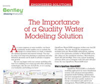 Engineered Solutions: The Importance of a Quality Water Modeling Solution