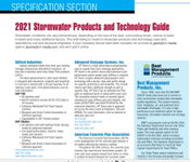 Specification Section: 2021 Stormwater Products and Technology Guide