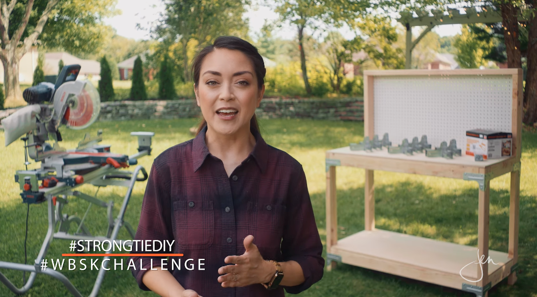 Simpson Strong-Tie Marks WBSK Workbench and Shelving Hardware Kit Retail Expansion with Jen Woodhouse DIY Project Challenge