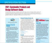 Specification Section: 2021 Sustainable Products and Design Software Guide
