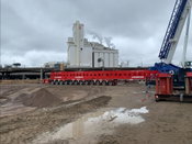 SPMT Cantilever Solution Allows for Swift Setting of Rail Bridge Girders in Colorado