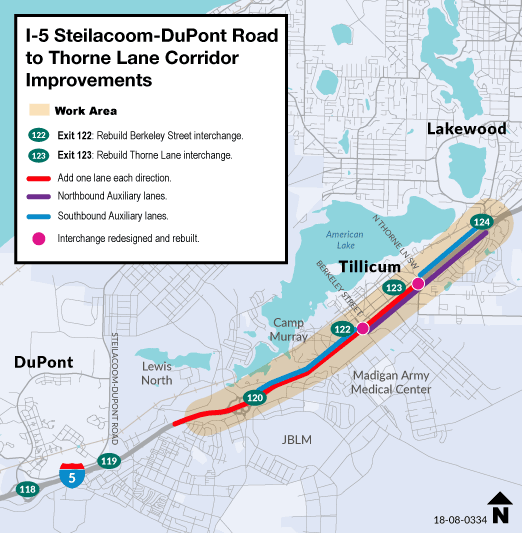 Second phase of improvements to I-5 wraps up in Lakewood