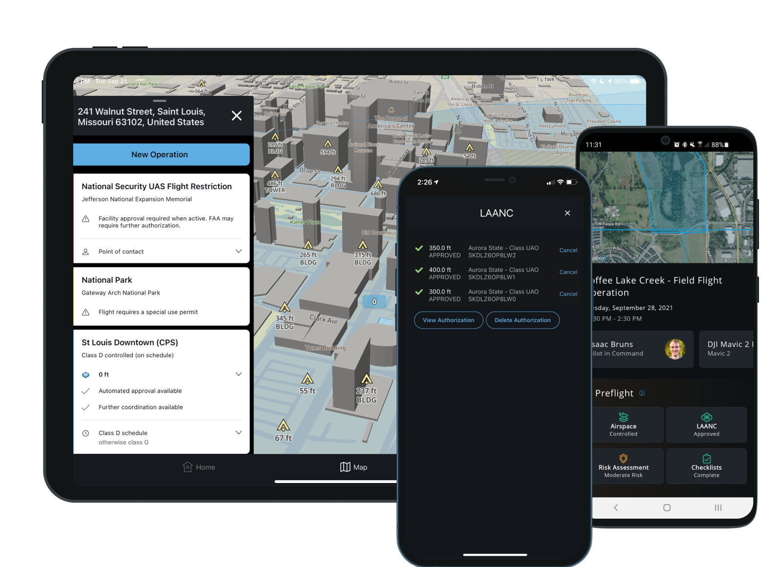 Skyward Integrates Updated LAANC for Night Airspace Access & Refined Grids