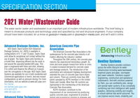 Specification Section: 2021 Water/Wastewater Guide