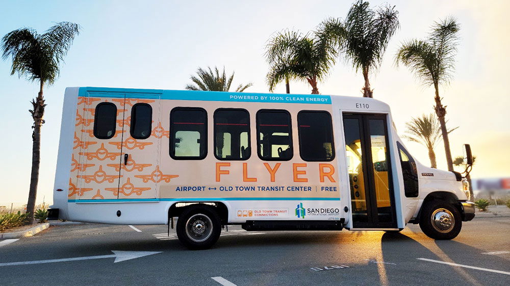 Free Electric Shuttle Service Transports Travelers at San Diego International Airport (SAN)