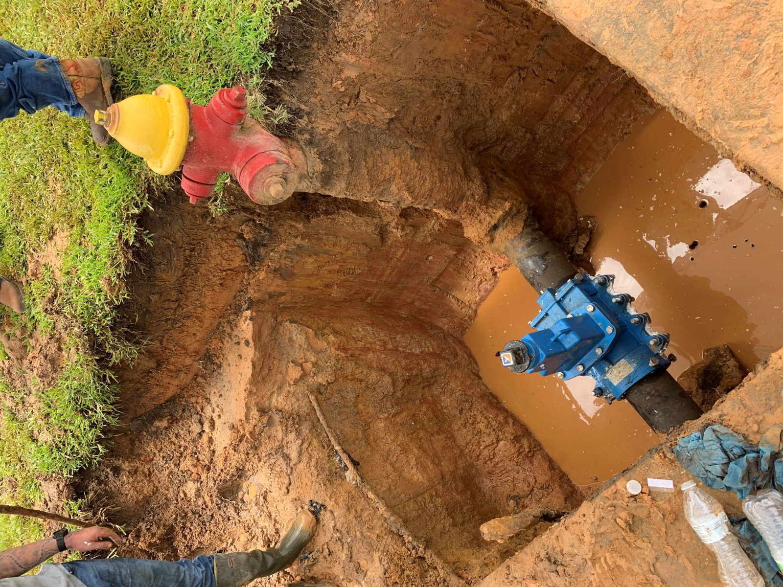 Vital Infrastructure Remains Operational While a Fire Hydrant is Repaired